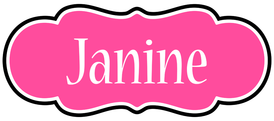Janine invitation logo