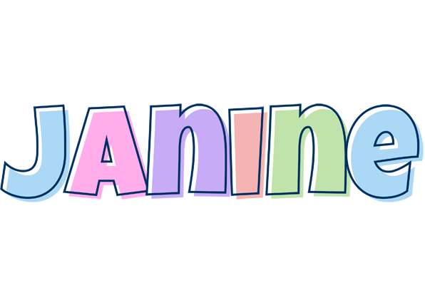 Janine pastel logo