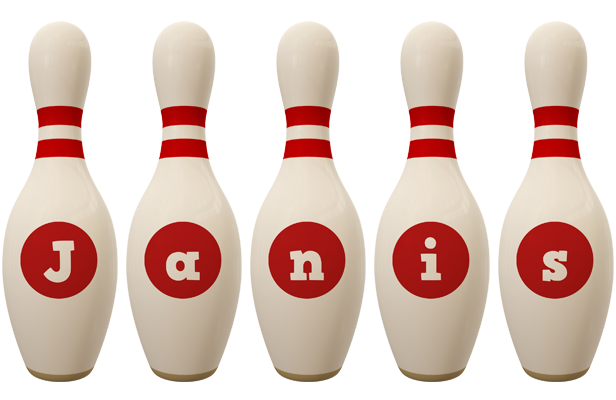 Janis bowling-pin logo