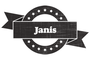 Janis grunge logo