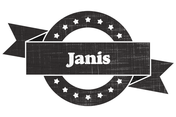 Janis grunge logo