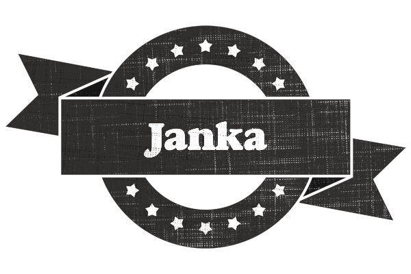 Janka grunge logo