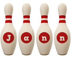 Jann bowling-pin logo