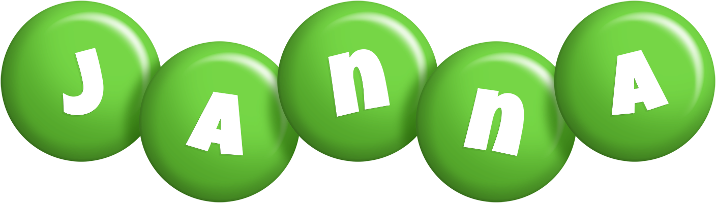 Janna candy-green logo