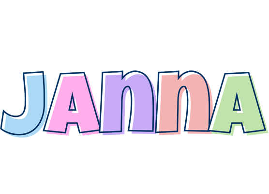 Janna pastel logo