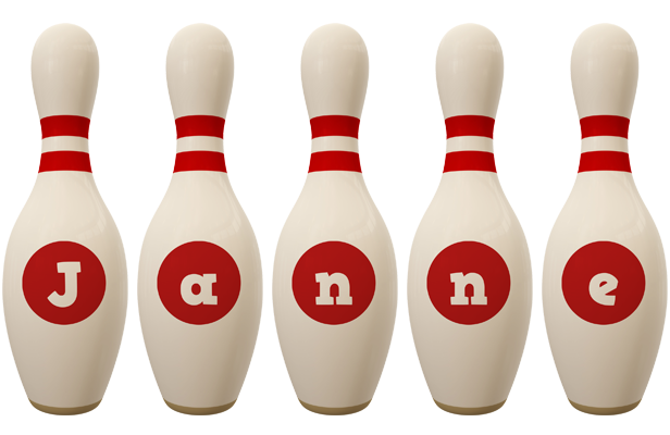 Janne bowling-pin logo