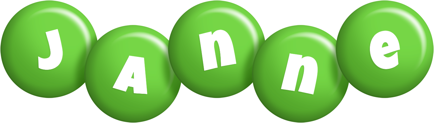 Janne candy-green logo