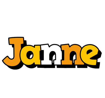 Janne cartoon logo
