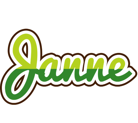 Janne golfing logo