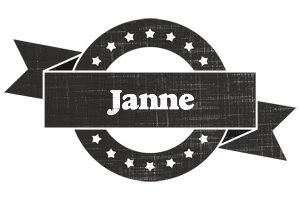 Janne grunge logo