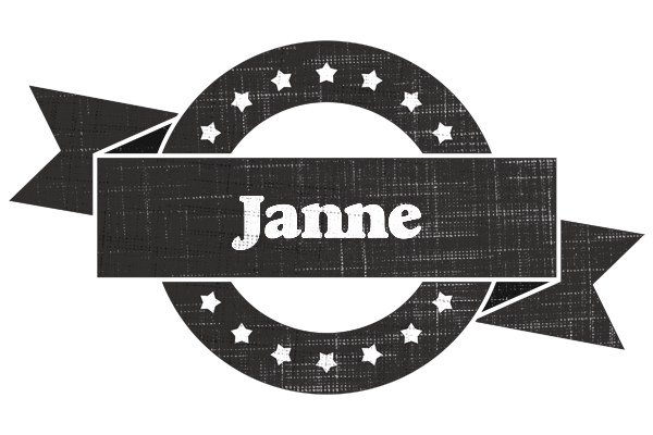 Janne grunge logo
