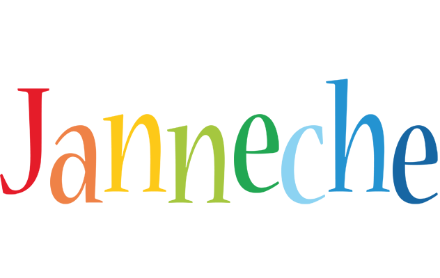 Janneche birthday logo