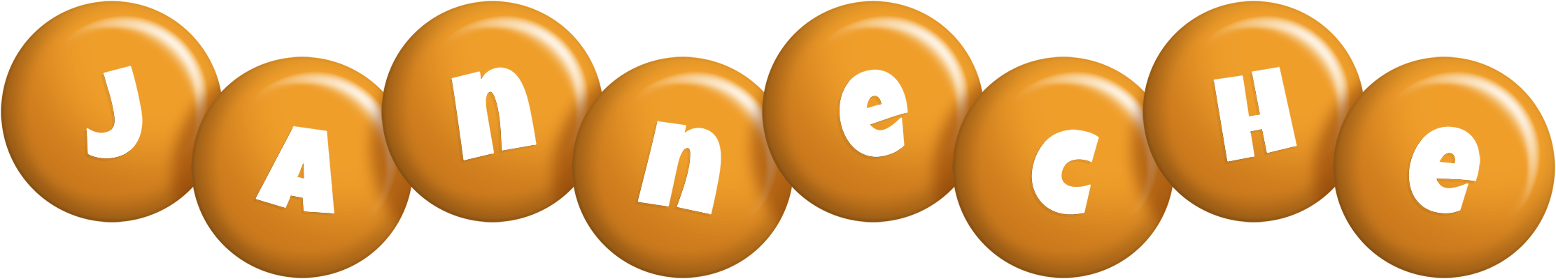 Janneche candy-orange logo