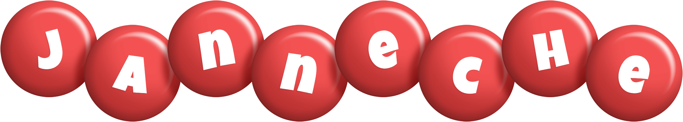 Janneche candy-red logo