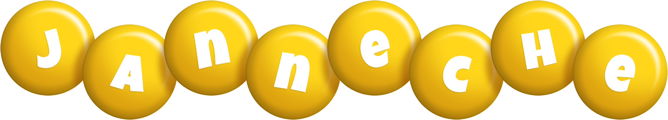 Janneche candy-yellow logo