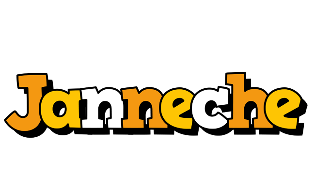 Janneche cartoon logo