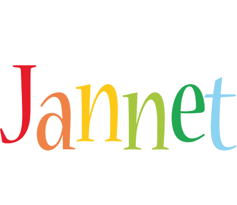 Jannet birthday logo