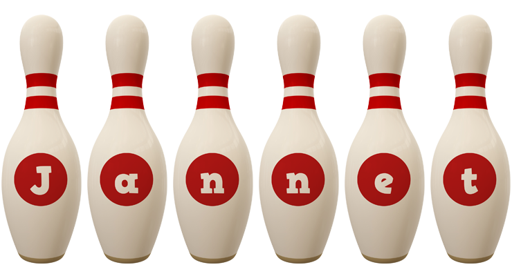 Jannet bowling-pin logo