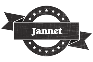 Jannet grunge logo