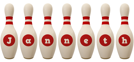Janneth bowling-pin logo