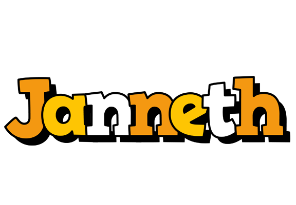 Janneth cartoon logo