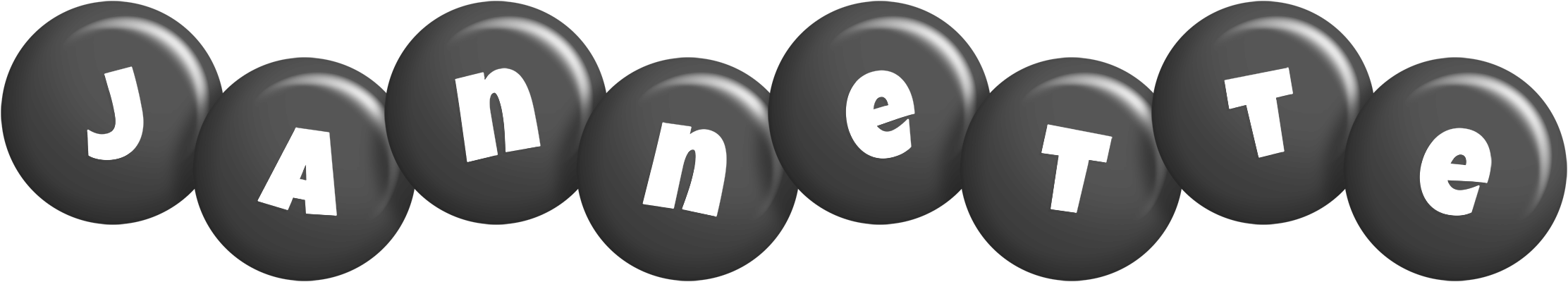 Jannette candy-black logo