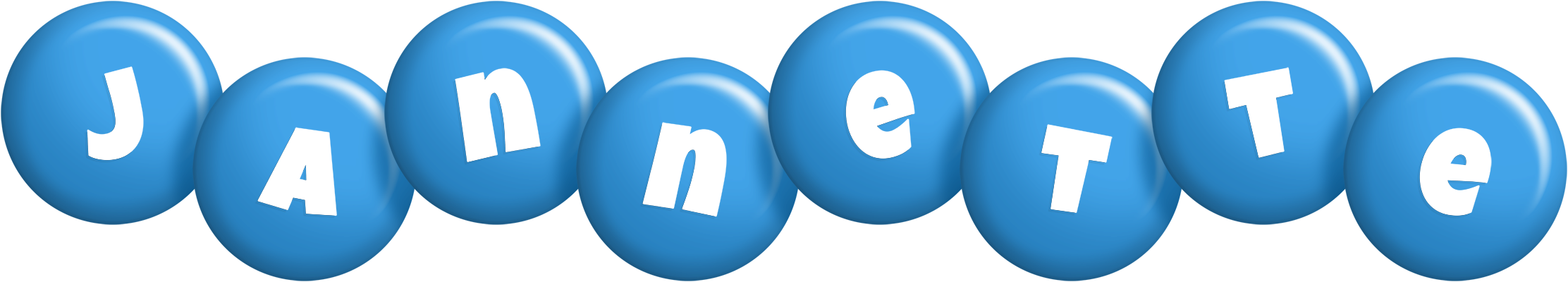Jannette candy-blue logo