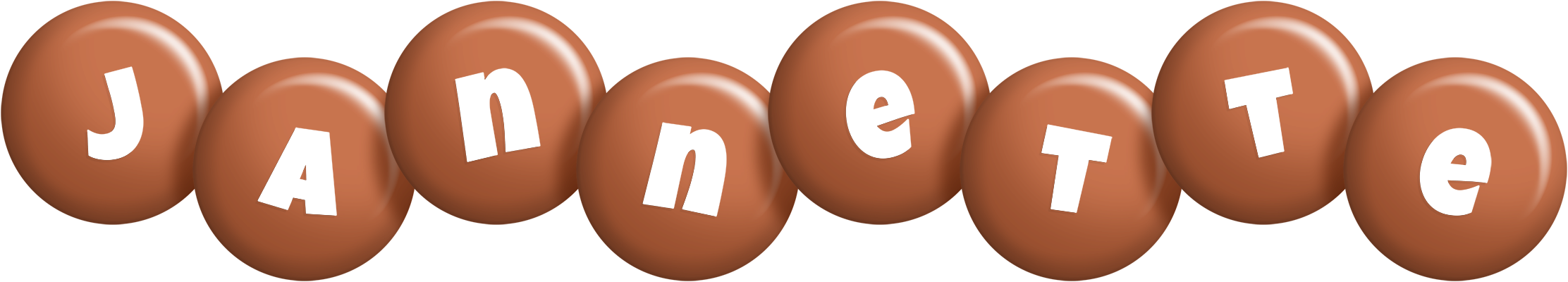 Jannette candy-brown logo