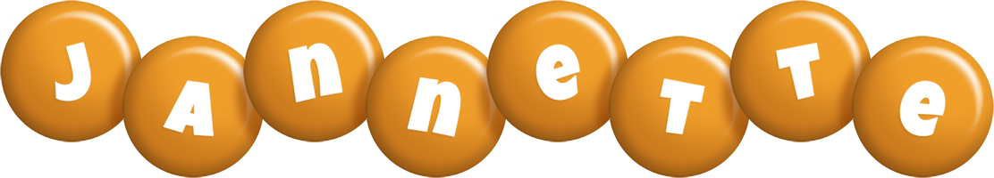 Jannette candy-orange logo