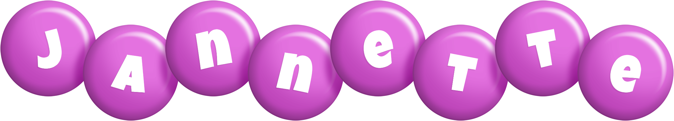 Jannette candy-purple logo