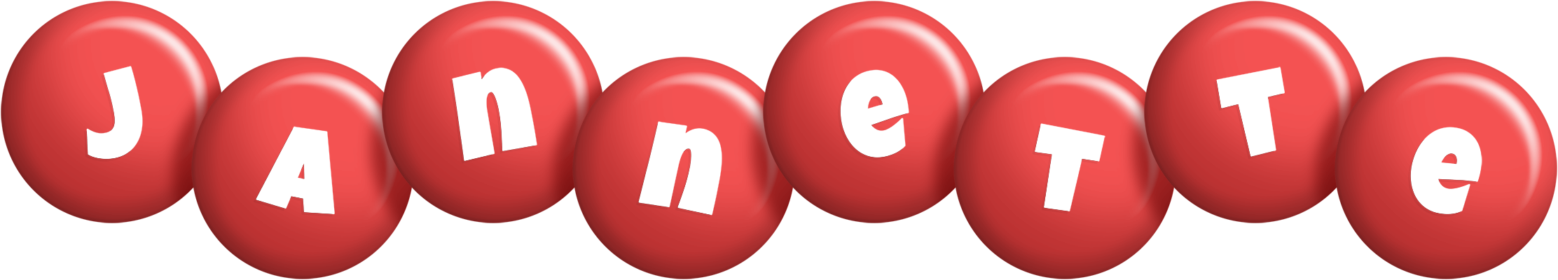Jannette candy-red logo