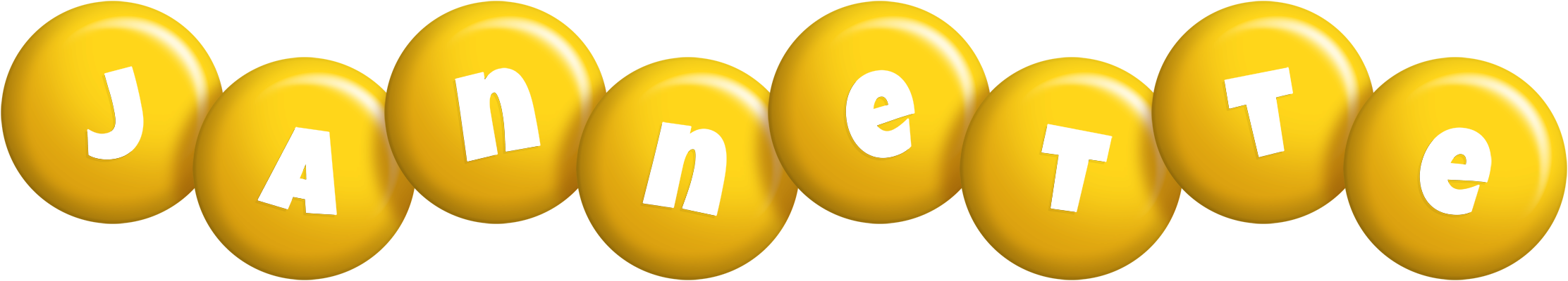 Jannette candy-yellow logo