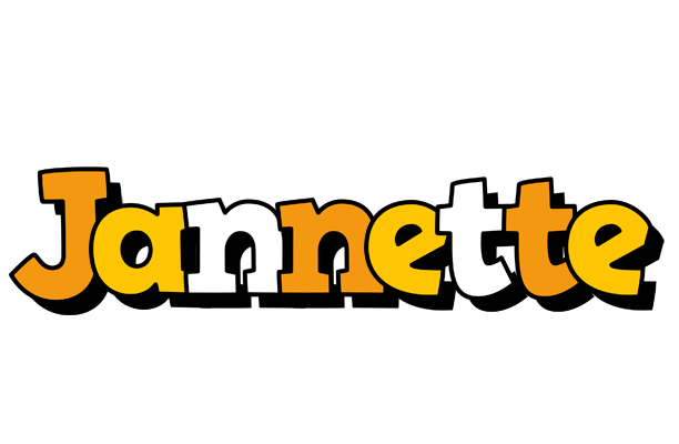 Jannette cartoon logo