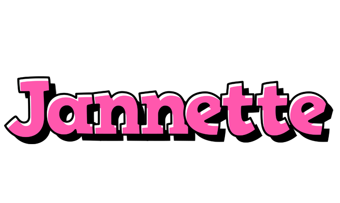Jannette girlish logo