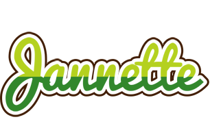 Jannette golfing logo