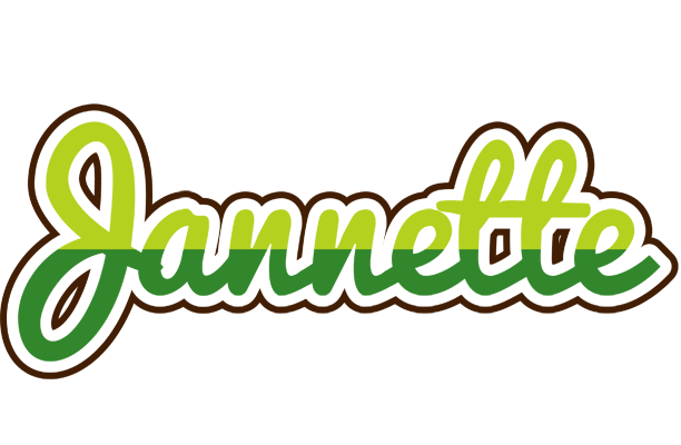 Jannette golfing logo
