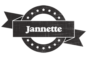 Jannette grunge logo