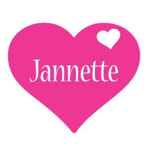 Jannette love-heart logo