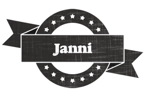Janni grunge logo