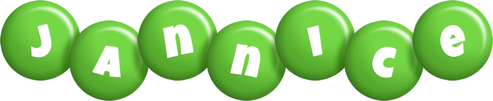 Jannice candy-green logo