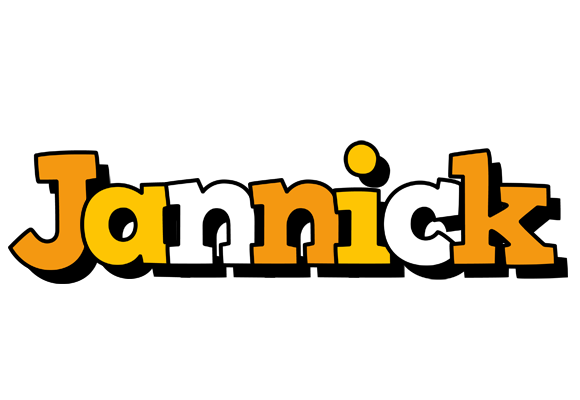 Jannick cartoon logo
