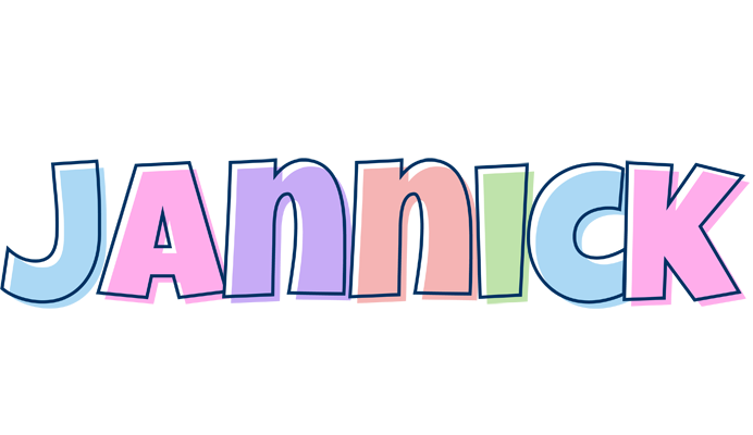 Jannick pastel logo