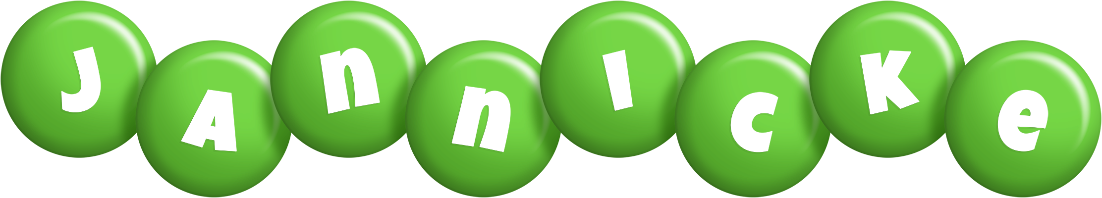 Jannicke candy-green logo