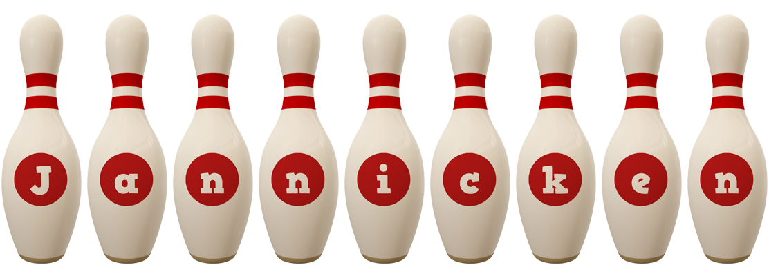 Jannicken bowling-pin logo