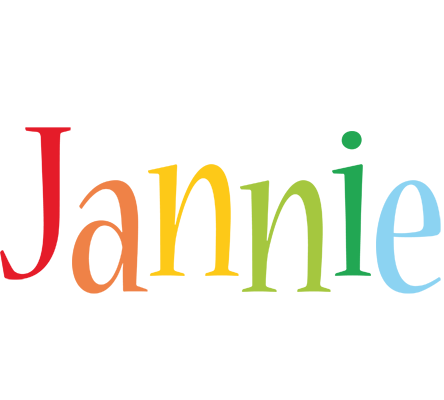 Jannie birthday logo
