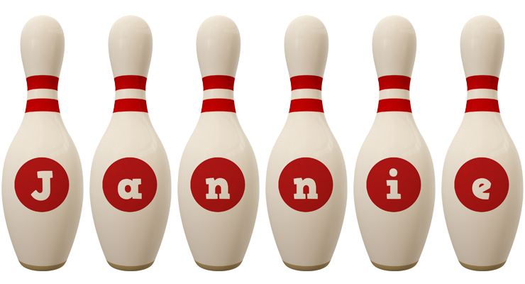 Jannie bowling-pin logo