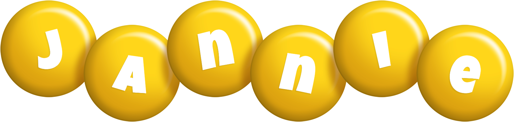 Jannie candy-yellow logo
