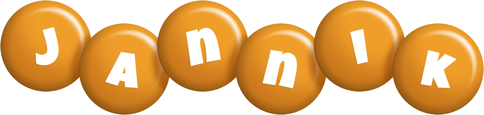 Jannik candy-orange logo