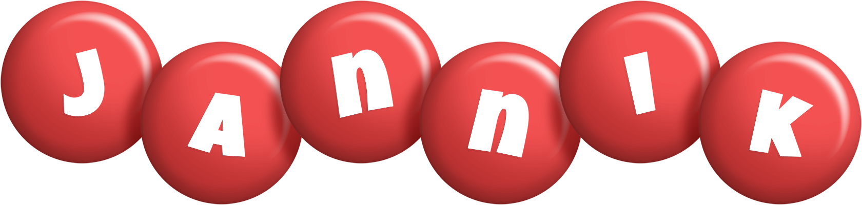 Jannik candy-red logo