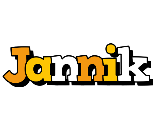 Jannik cartoon logo